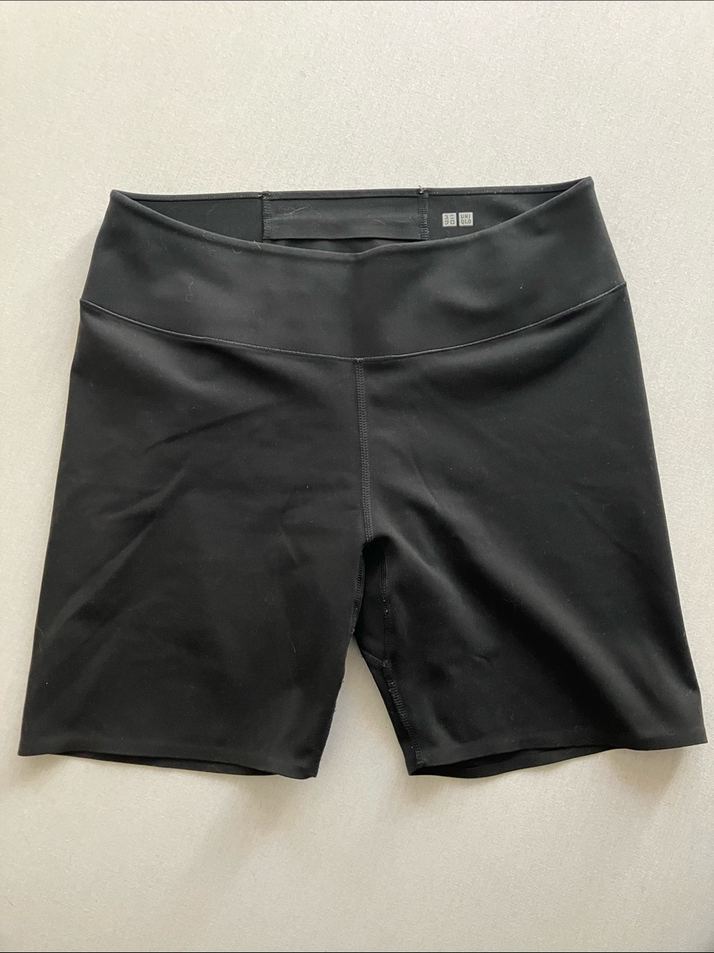 Uniqlo Black High-Rise Bike Shorts